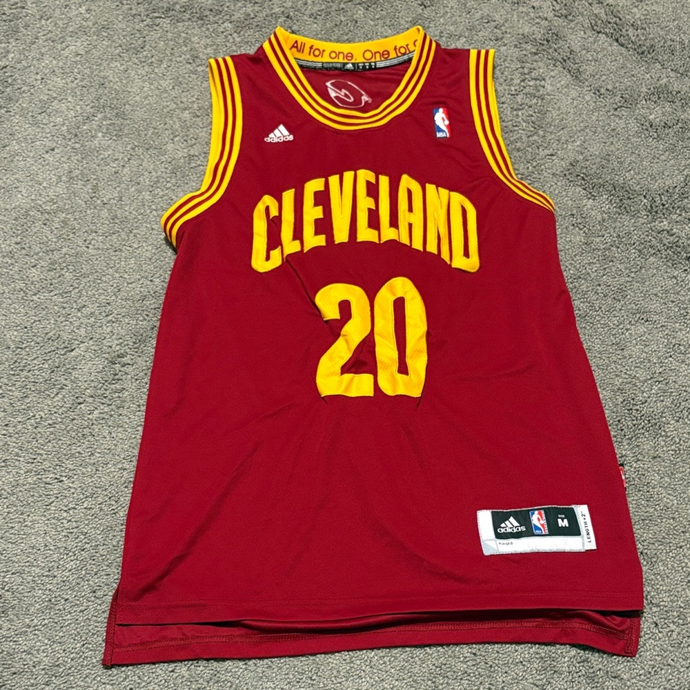 Adidas Cleveland Cavaliers Mozgon #20 Jersey Red and Yellow